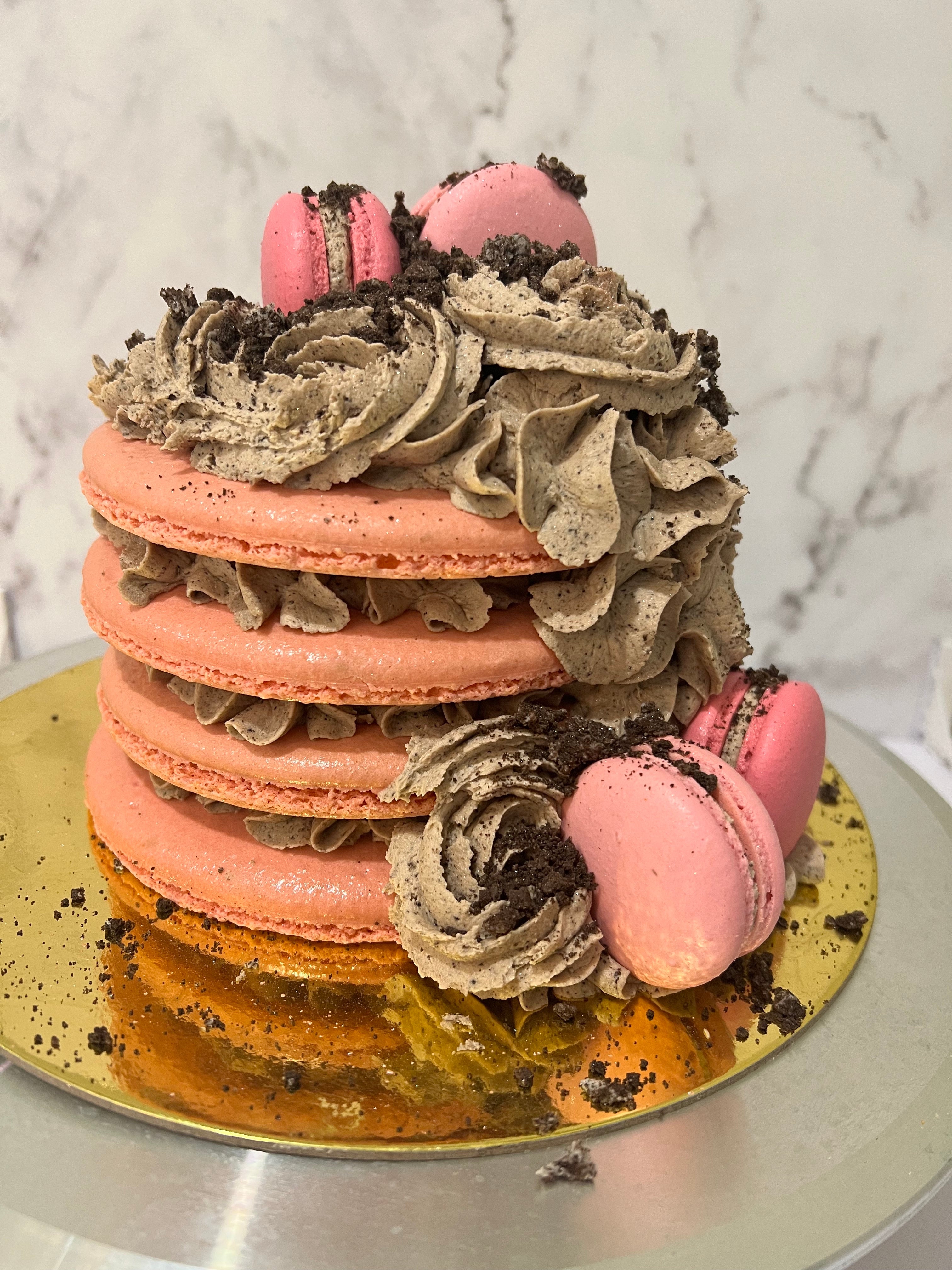 Easter Macaron Cake with Peanut Butter Frosting | AGA Living